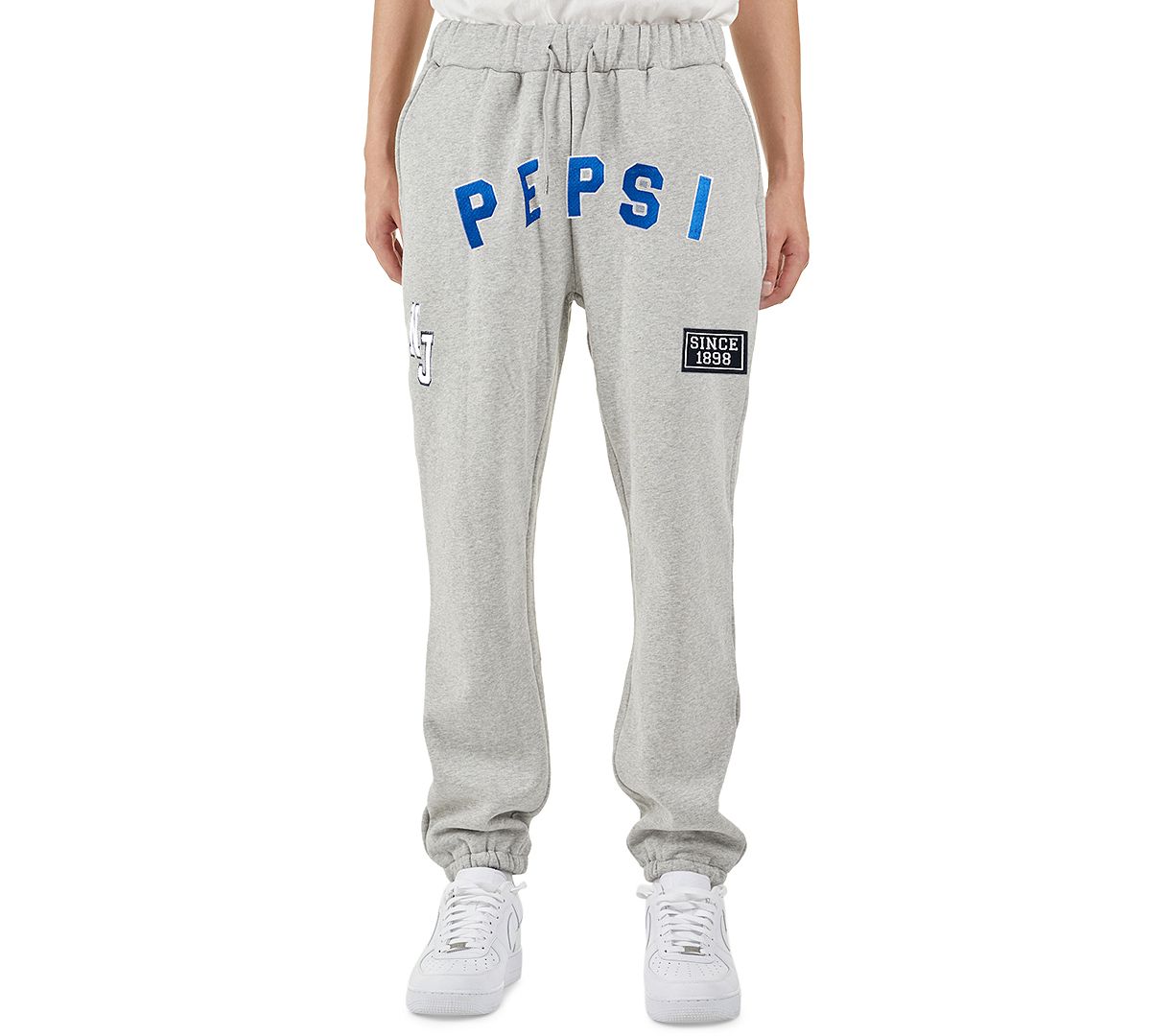 Nana Judy Pepsi Embroidered Logo Fleece Track Pants Grey Marl