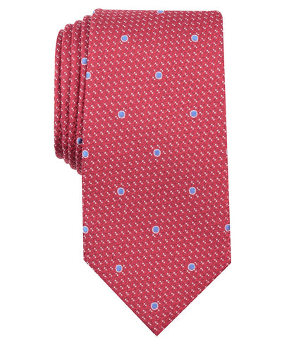 Nautica Gazelle Dot Silk Tie Red