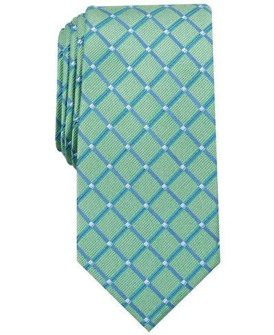 Nautica Harland Grid Slim Tie Green