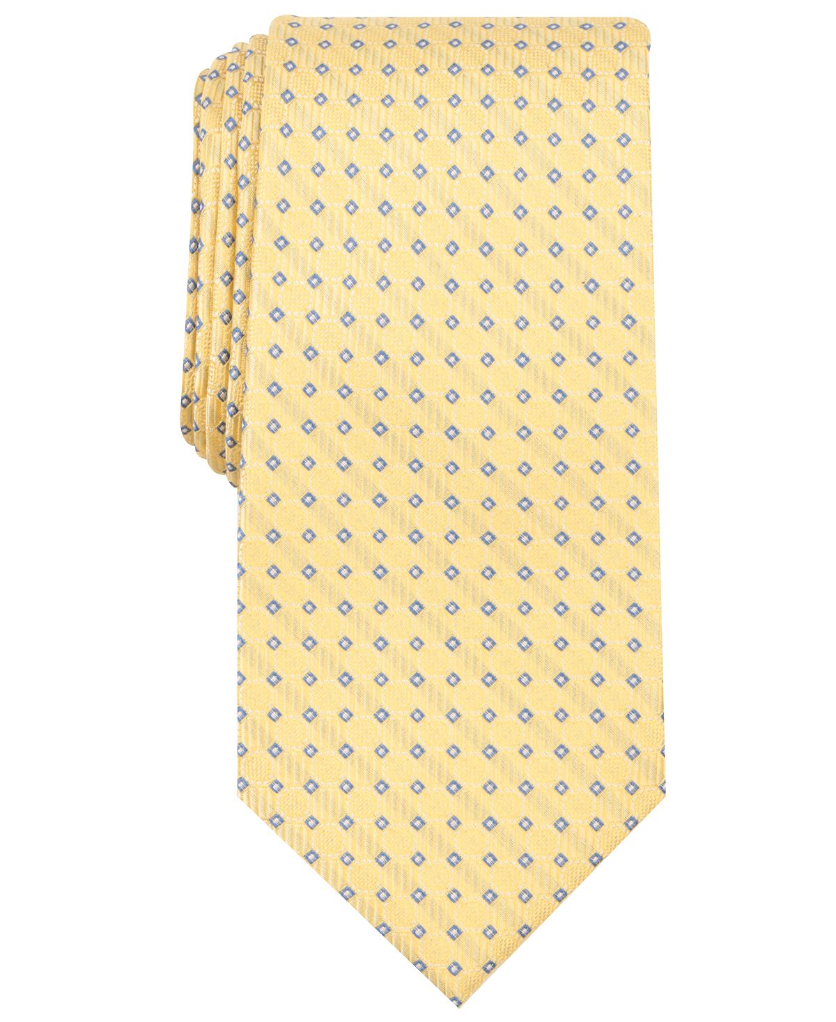 Nautica Mackay Neat Slim Silk Tie Yellow