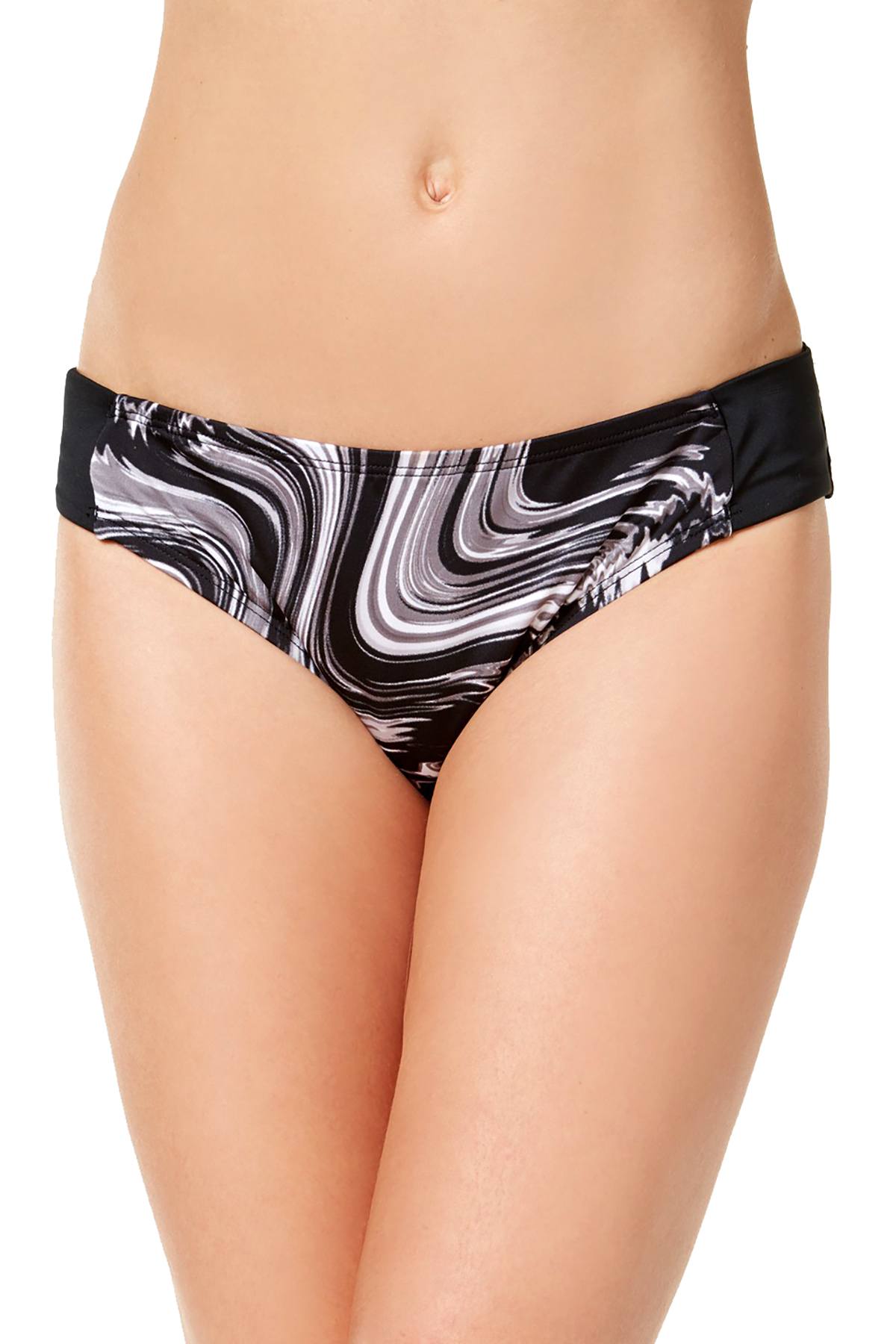 Nike Black/White Marble-Print Bikini Brief