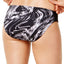 Nike Black/White Marble-Print Bikini Brief