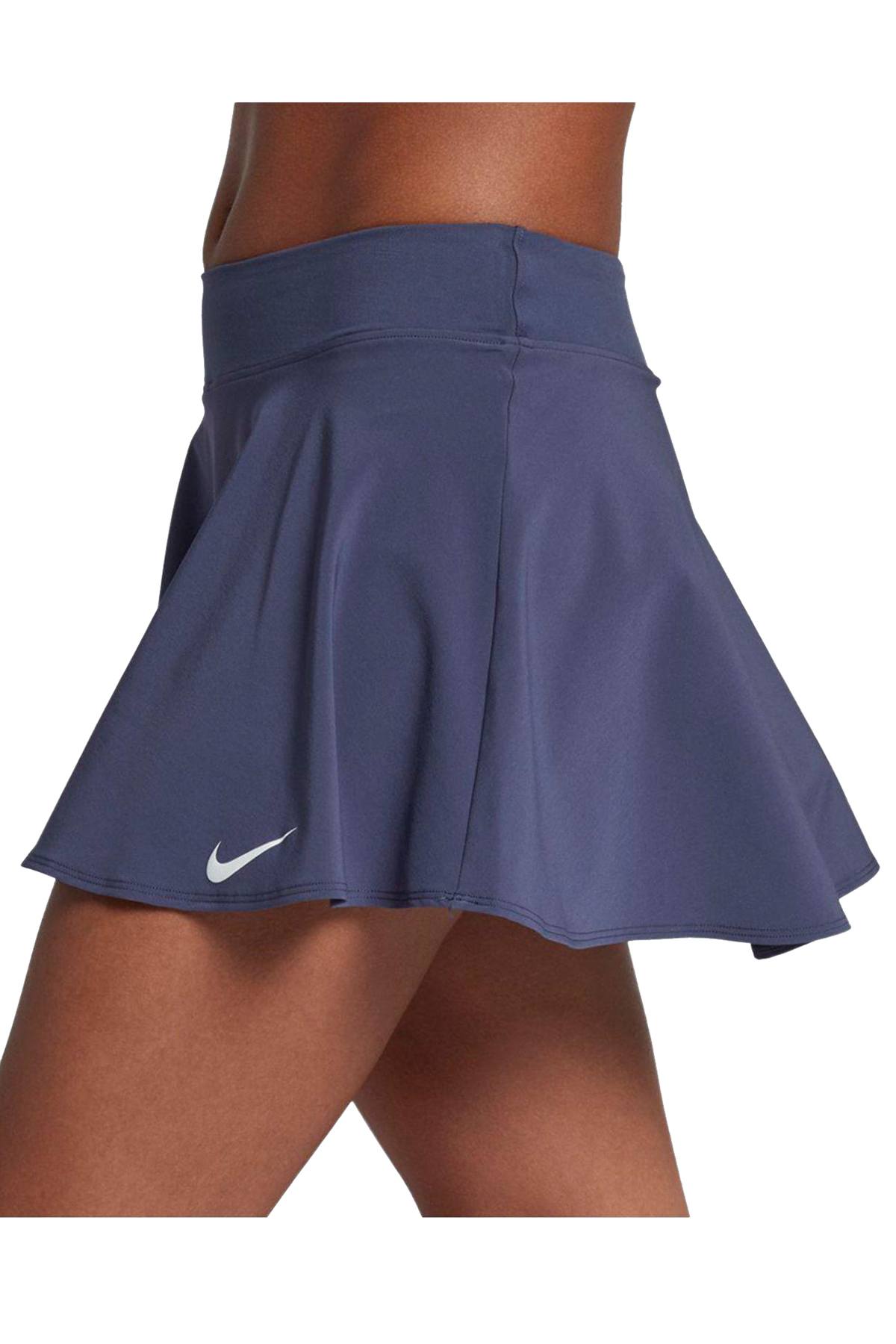 Nike Blue-Recall Court Flex Pure Flouncy Tennis Skirt