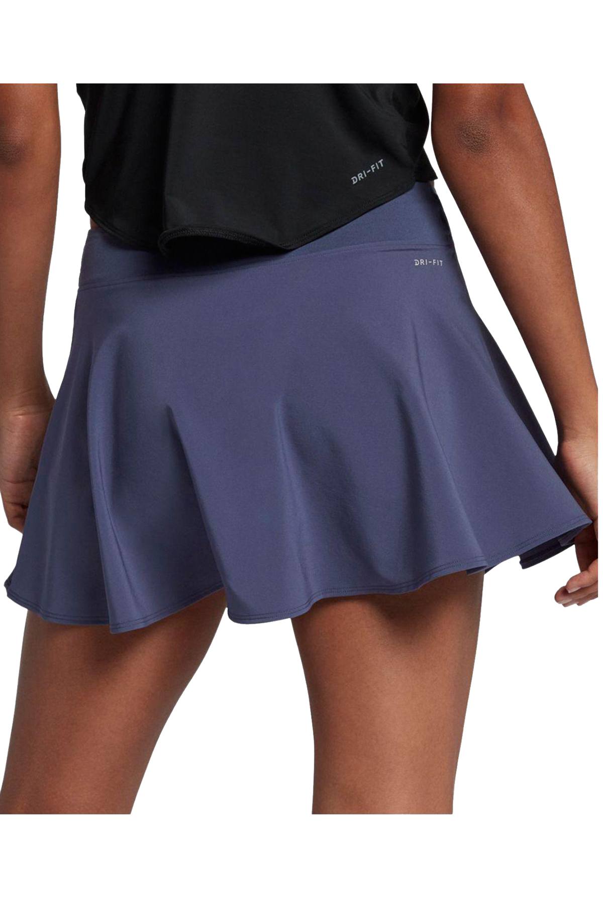 Nike Blue-Recall Court Flex Pure Flouncy Tennis Skirt