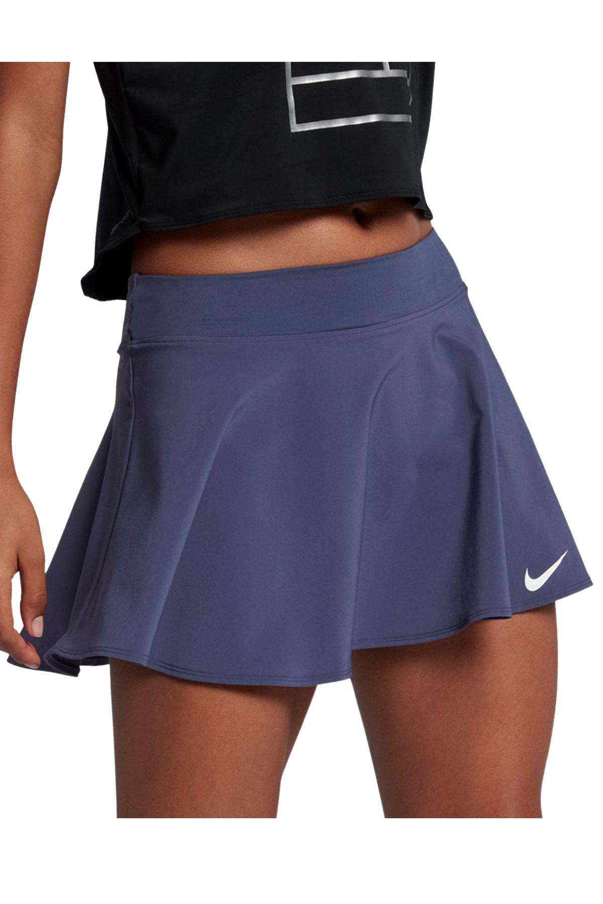 Nike Blue-Recall Court Flex Pure Flouncy Tennis Skirt