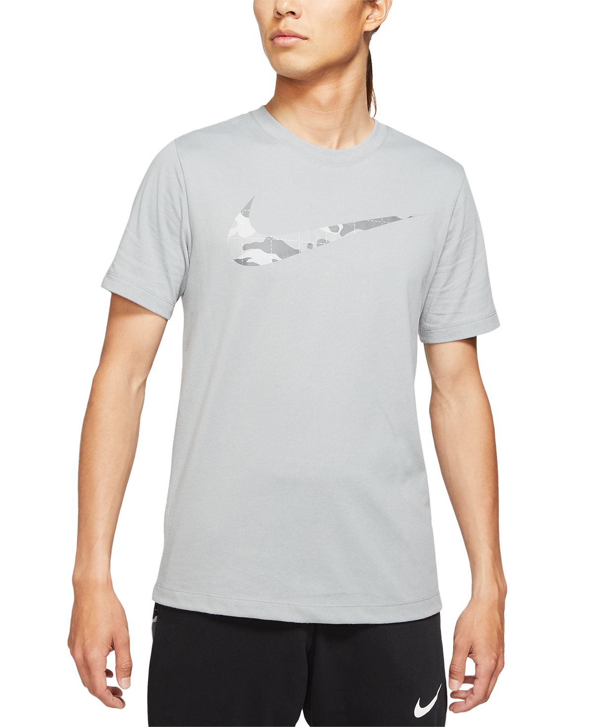 Nike Camo Swoosh T-shirt Particle Grey