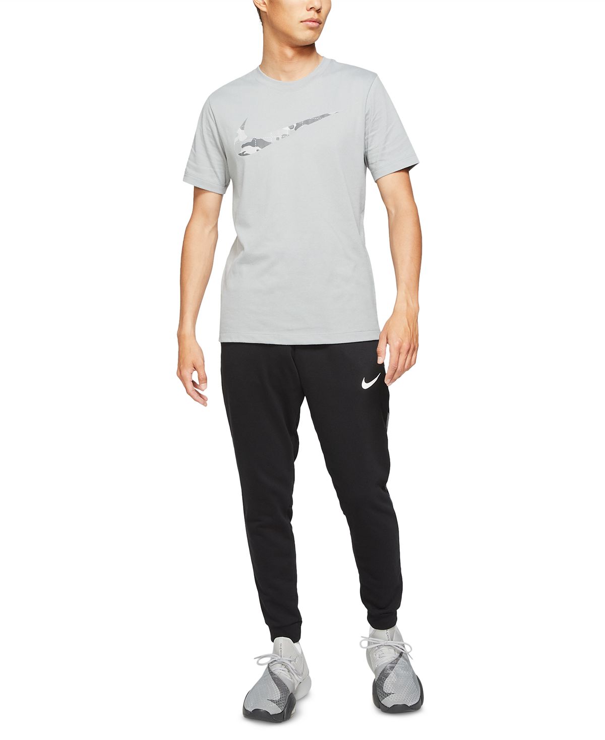 Nike Camo Swoosh T-shirt Particle Grey