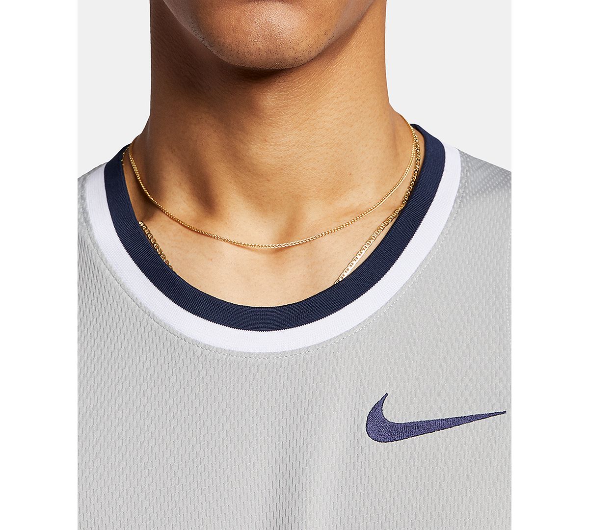 Nike Dri-fit Mesh Basketball Jersey Silver