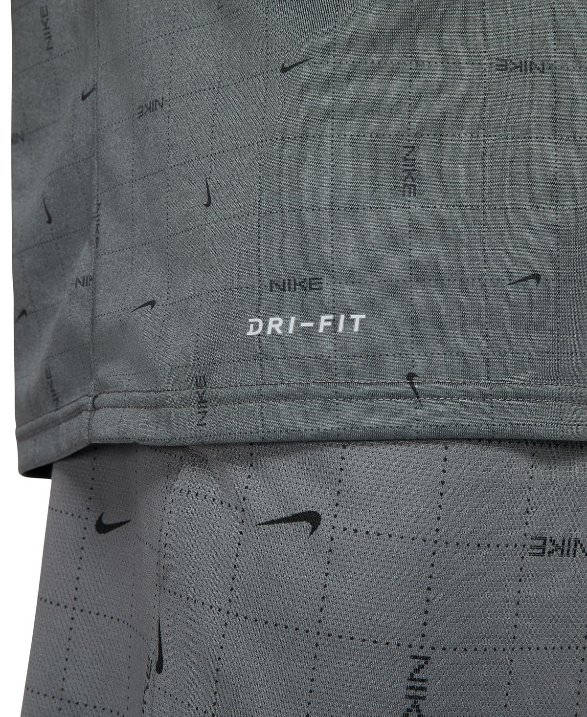 Nike Dri-fit Printed Training Shirt Iron Grey/Black