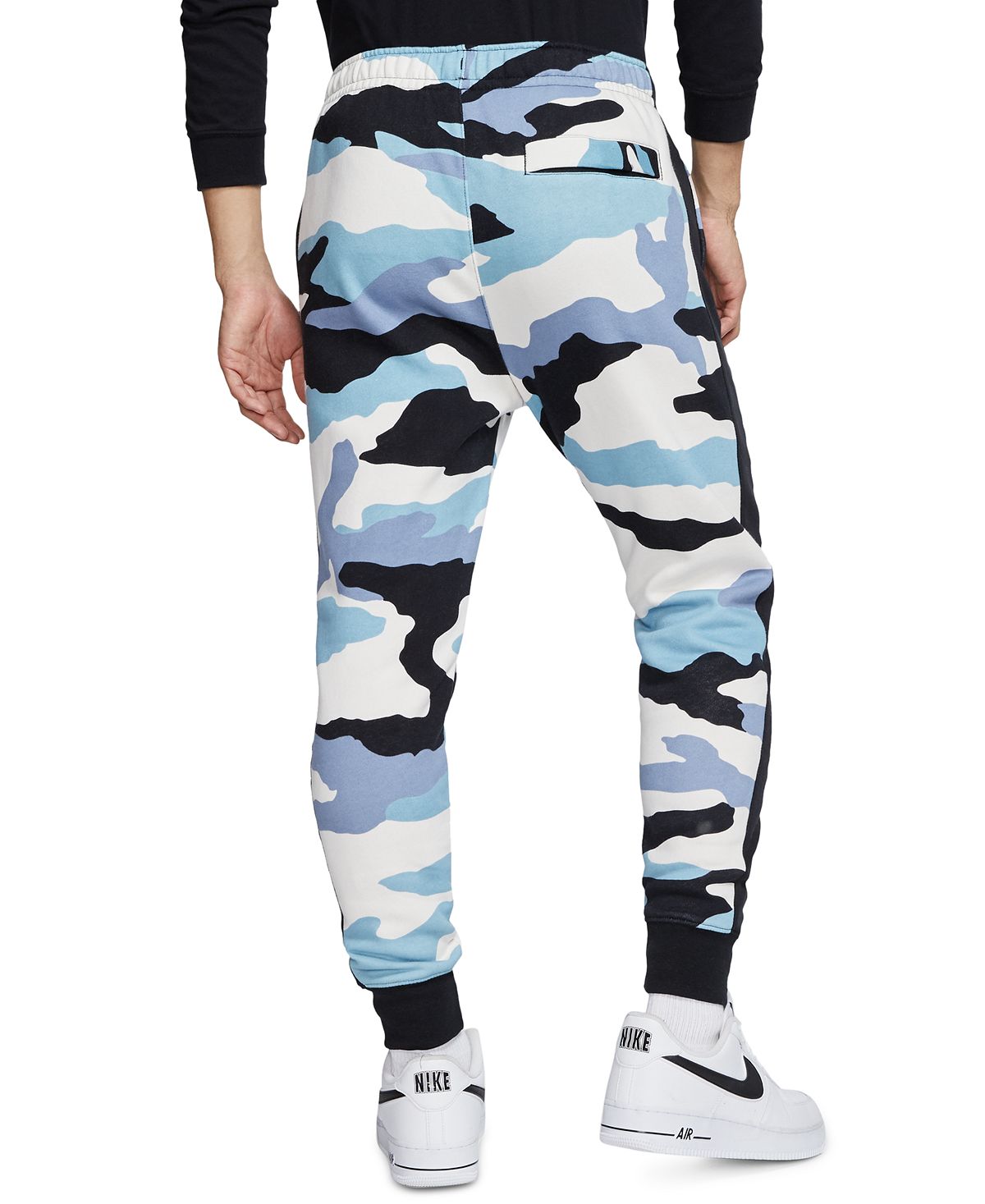 Nike blue 2024 camo joggers