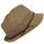 Nine West Brown Packable Sun Safe Fedora