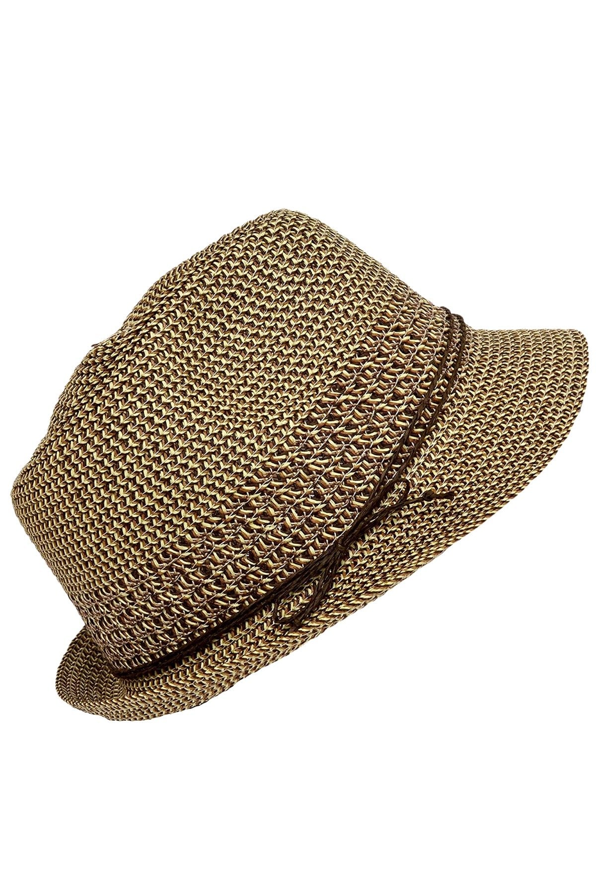 Nine West Brown Packable Sun Safe Fedora