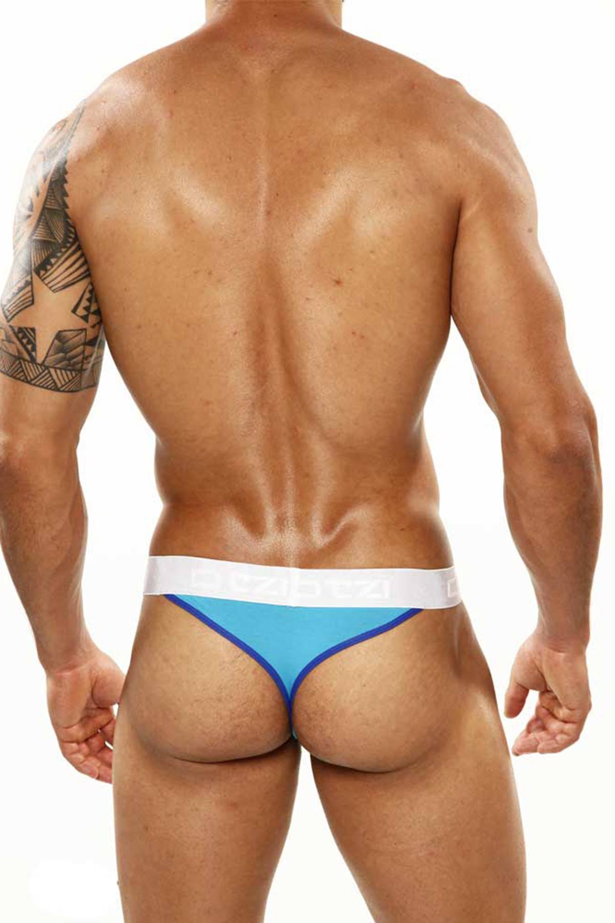 OTZI Turquoise/Blue Cotton Thong