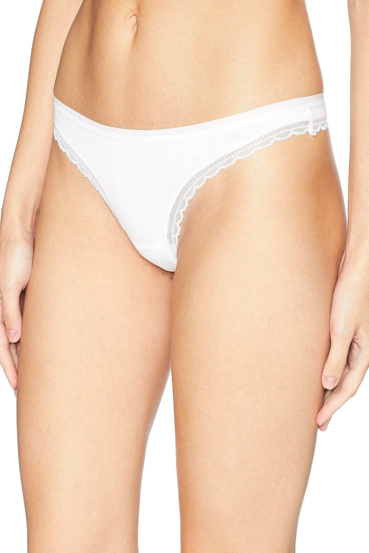 OnGossamer White Cabana Cotton/Modal Hip G Thong