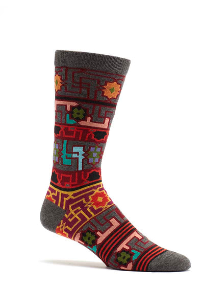 Ozone Grey Byzantine Elements Crew Sock