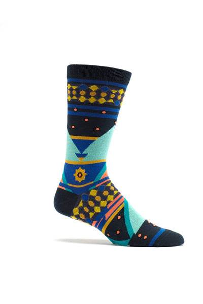 Ozone Navy Seljuk Triangles Crew Sock