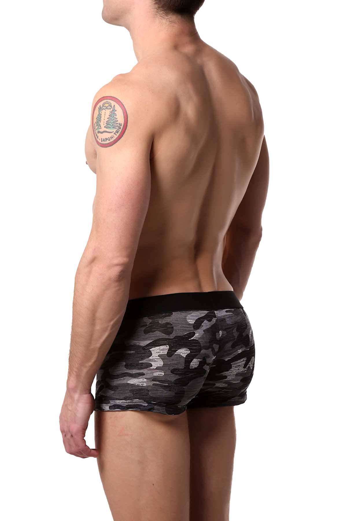 Papi Black/Grey Camo Brazilian Trunk