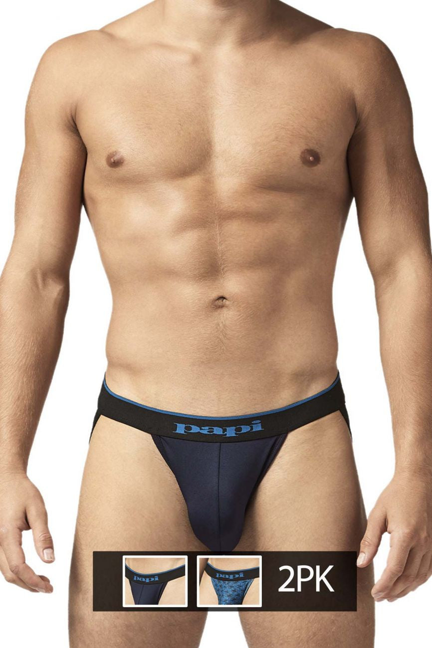 Papi Teal 2PK Microflex Jockstrap