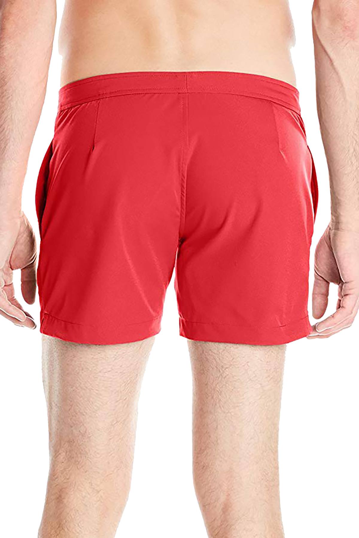 Parke and Ronen Red/Indigo 5" Lido Swim Short