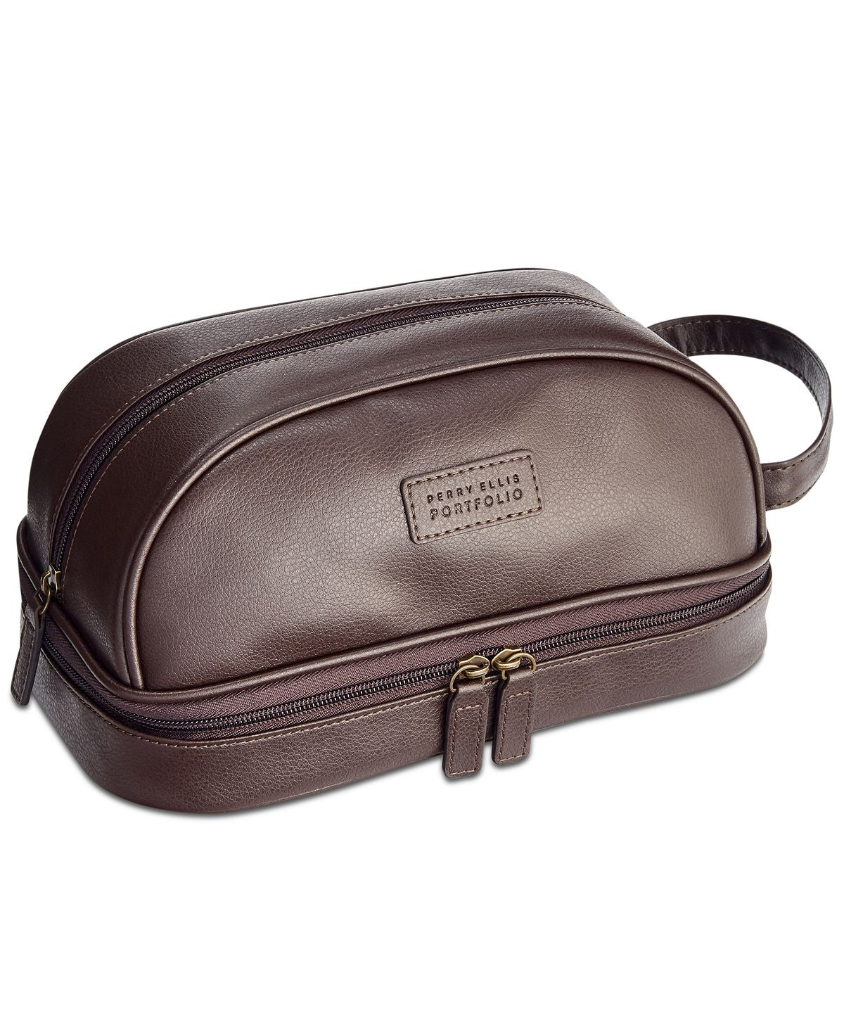 Perry Ellis Portfolio Perry Ellis Casual Travel Case Brown