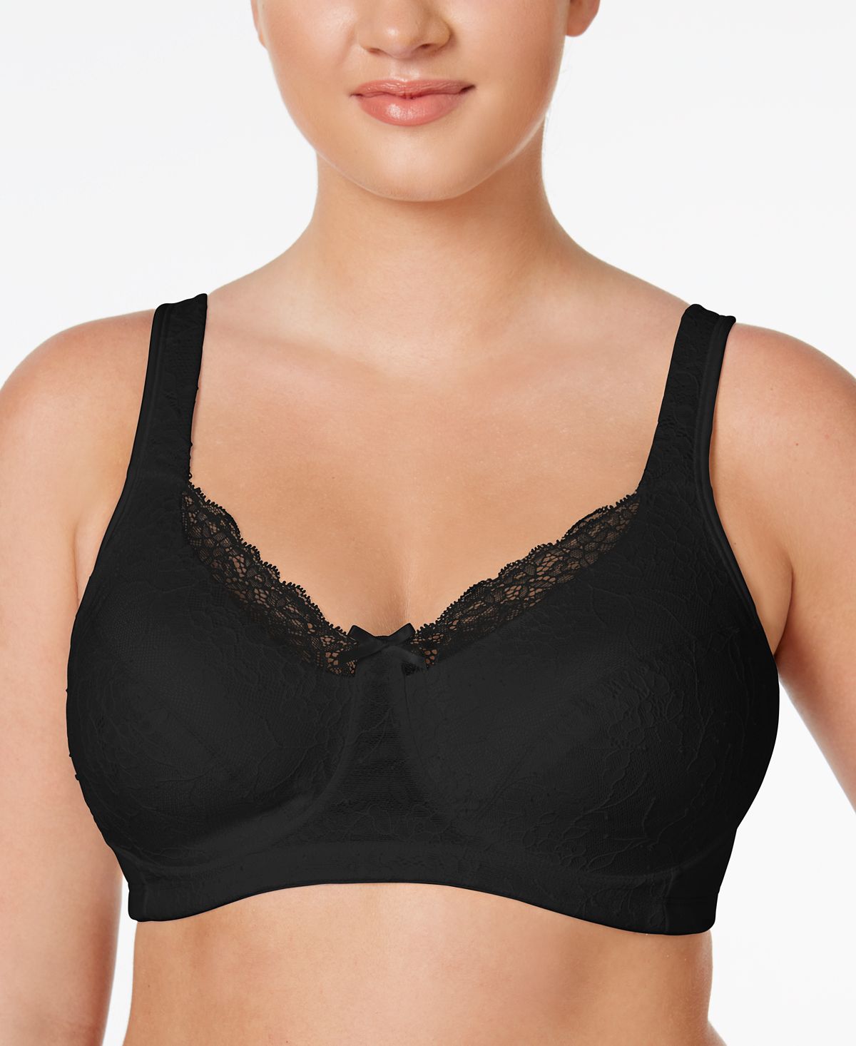 Playtex 18 Hour Post Surgery Perfect Lift Lace Wireless Bra E515 Online Only Black