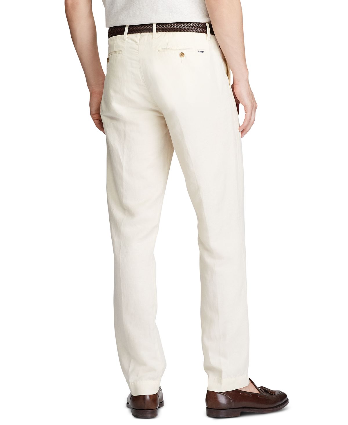 Polo Ralph Lauren Big & Tall Straight Fit Linen-blend Pants Andover Cream