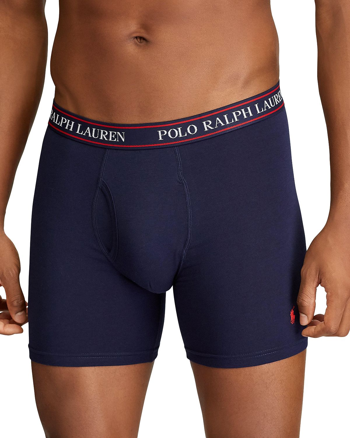 Classic Fit Cotton Mid-Rise Briefs - 4 Pack by Polo Ralph Lauren