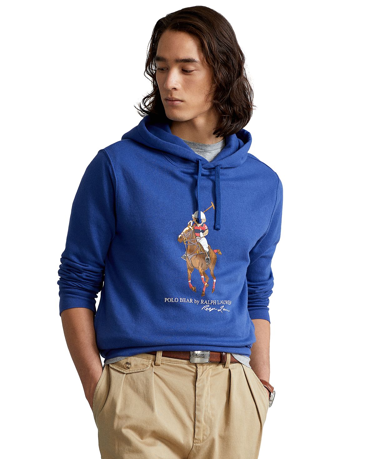 Polo Ralph Lauren Polo Bear Fleece Hoodie Blue Yacht