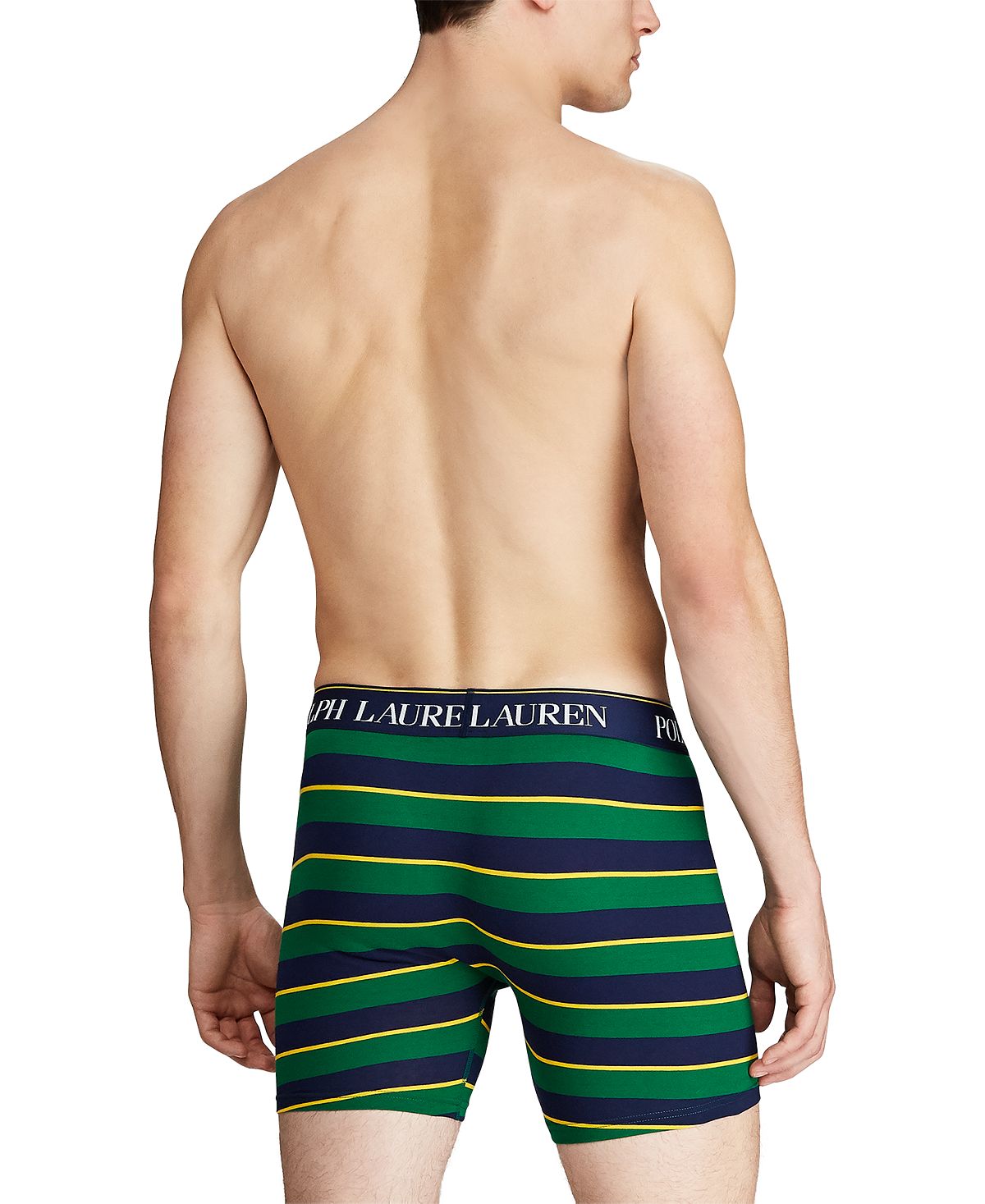 Polo Ralph Lauren Stretch Jersey Boxer Briefs Green Stripe