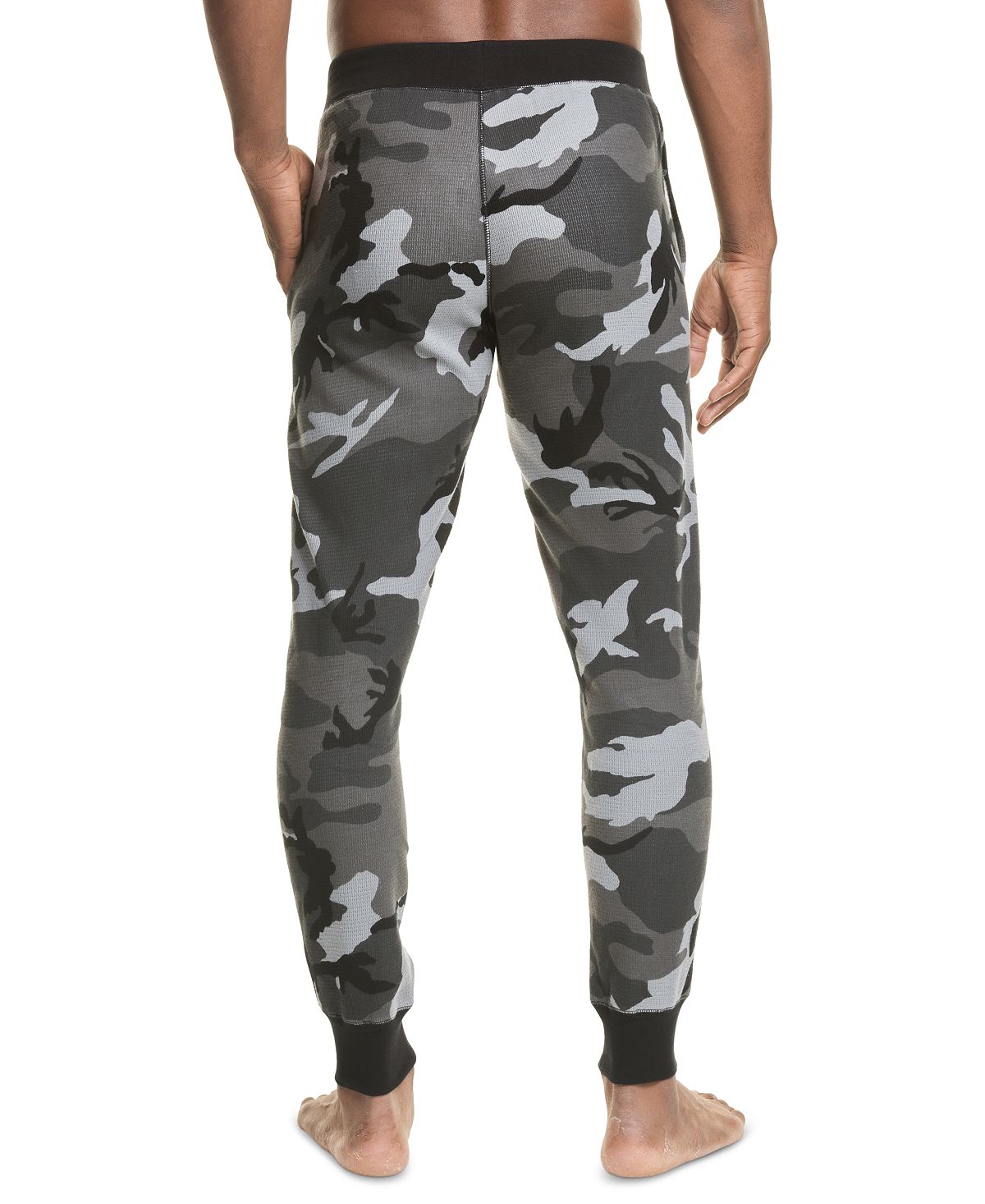 Polo Ralph Lauren Waffle-knit Gray Camouflage Pajama Pants Grey Surplus Camo