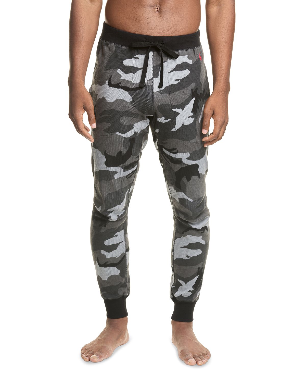 Polo Ralph Lauren Waffle-knit Gray Camouflage Pajama Pants Grey Surplus Camo