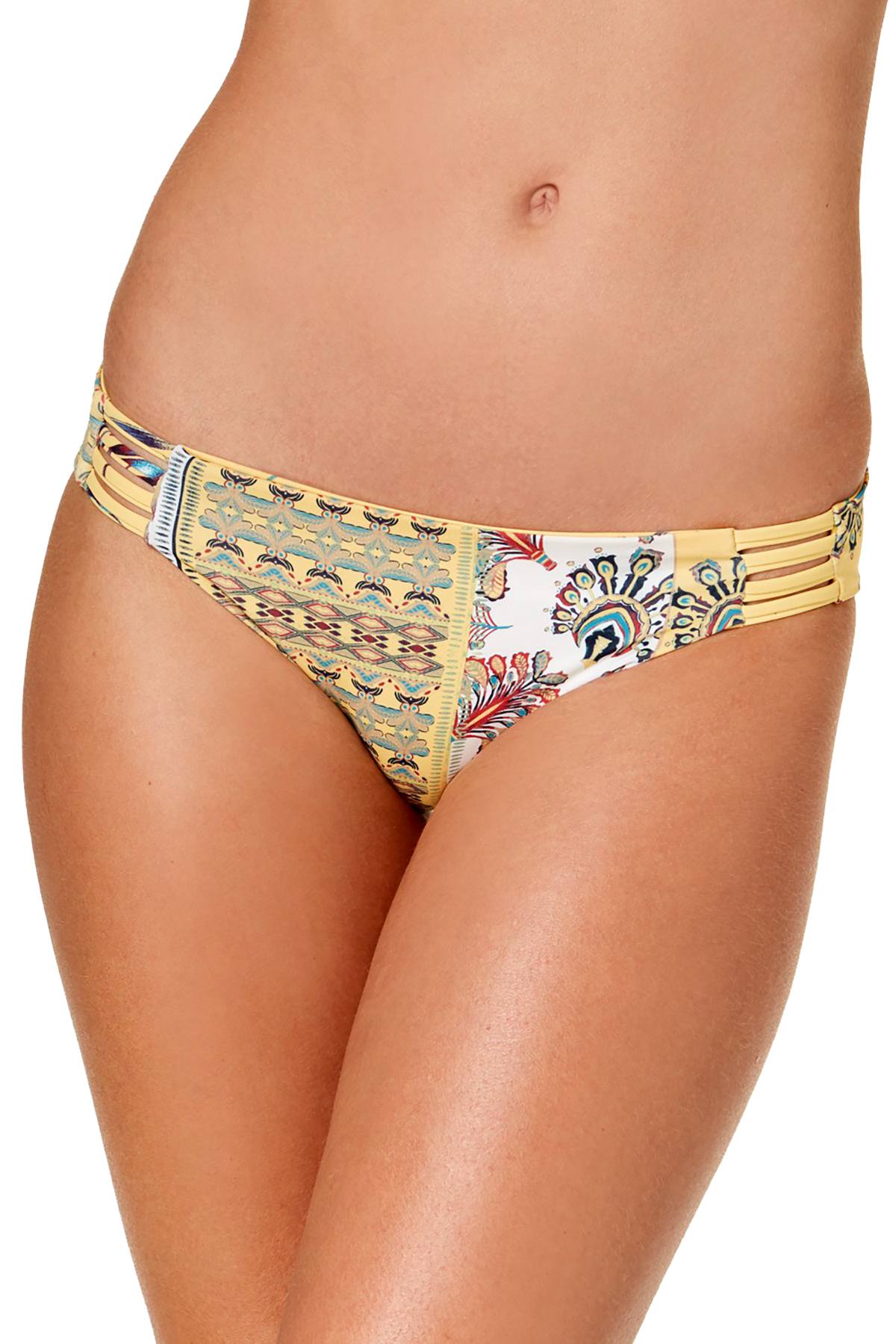 Roxy Pastel-Yellow Softly-Love Reversible Bikini Bottom