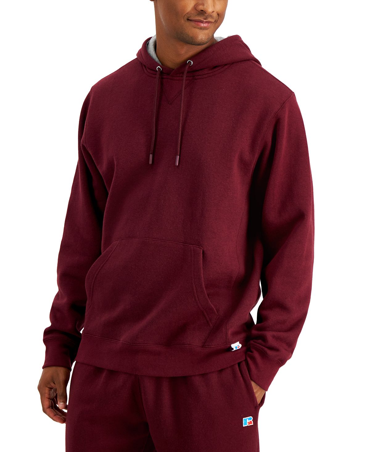 Russell Athletic Fleece Hoodie Sweatshirt Maroon – CheapUndies