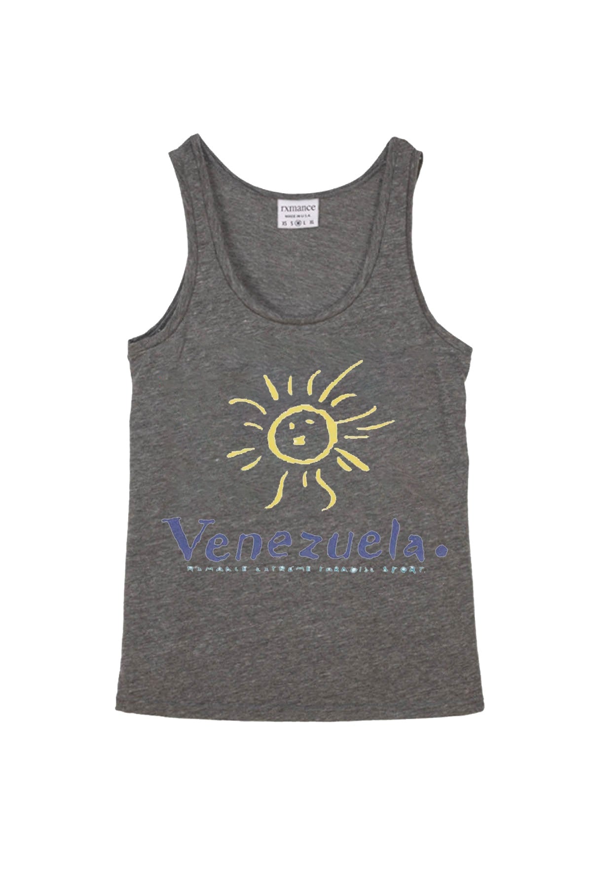 Rxmance Unisex Grey Venezuela Tank Top