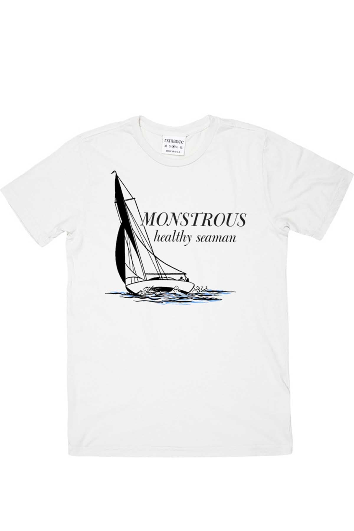 Rxmance Unisex White 'Monstrous' Tee