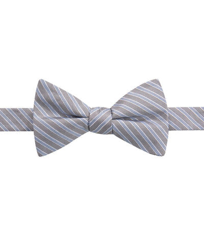 Ryan Seacrest Distinction Juniper Stripe Bow Tie Charcoal/blue