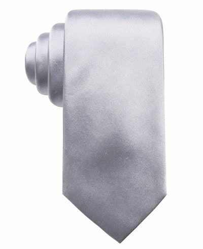 Ryan Seacrest Distinction ™ Solid Silk Tie Silver