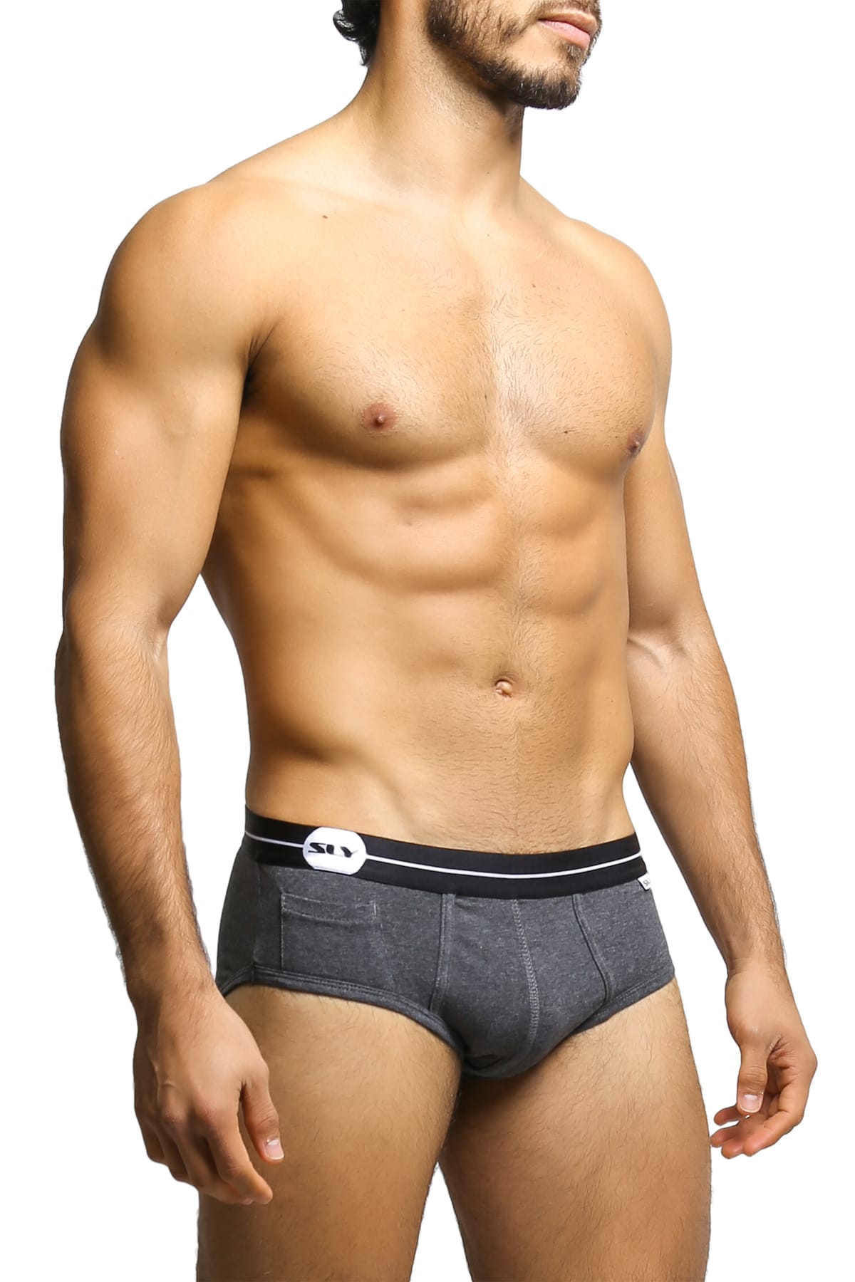 SLY Black/Grey Pocket Brief 2-Pack