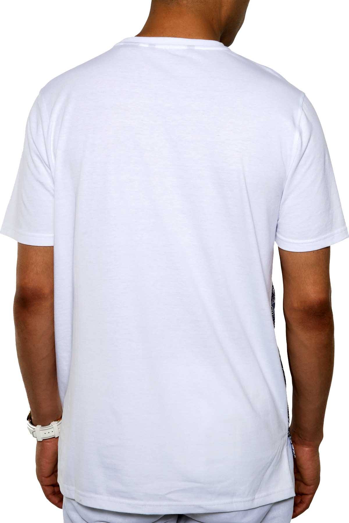 Sean John Bleach White Reversible Sequin Skull T-Shirt