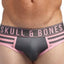 Skull and Bones Pink and Grey Brief