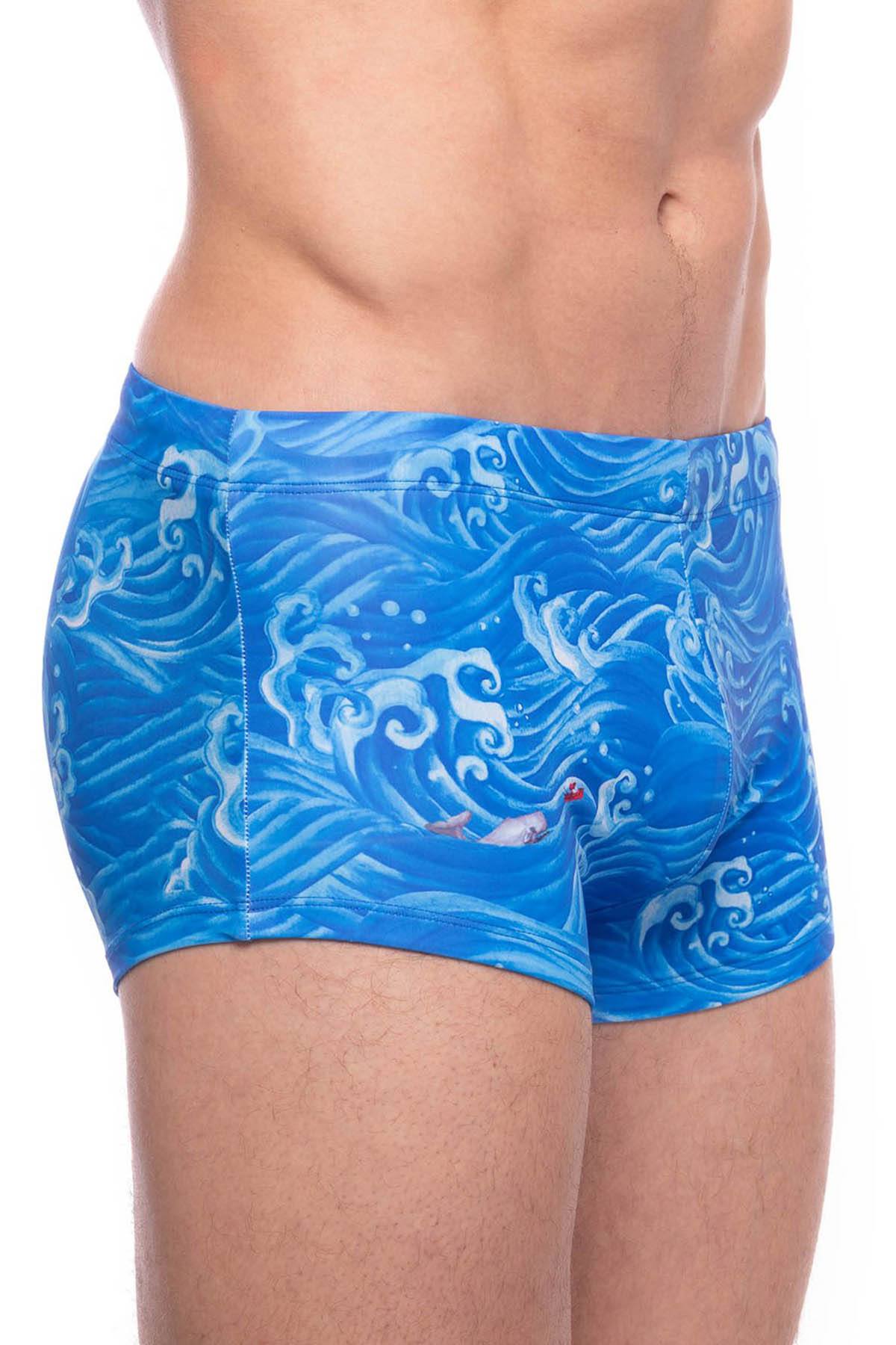 Skull and Bones Waves Swim Trunk