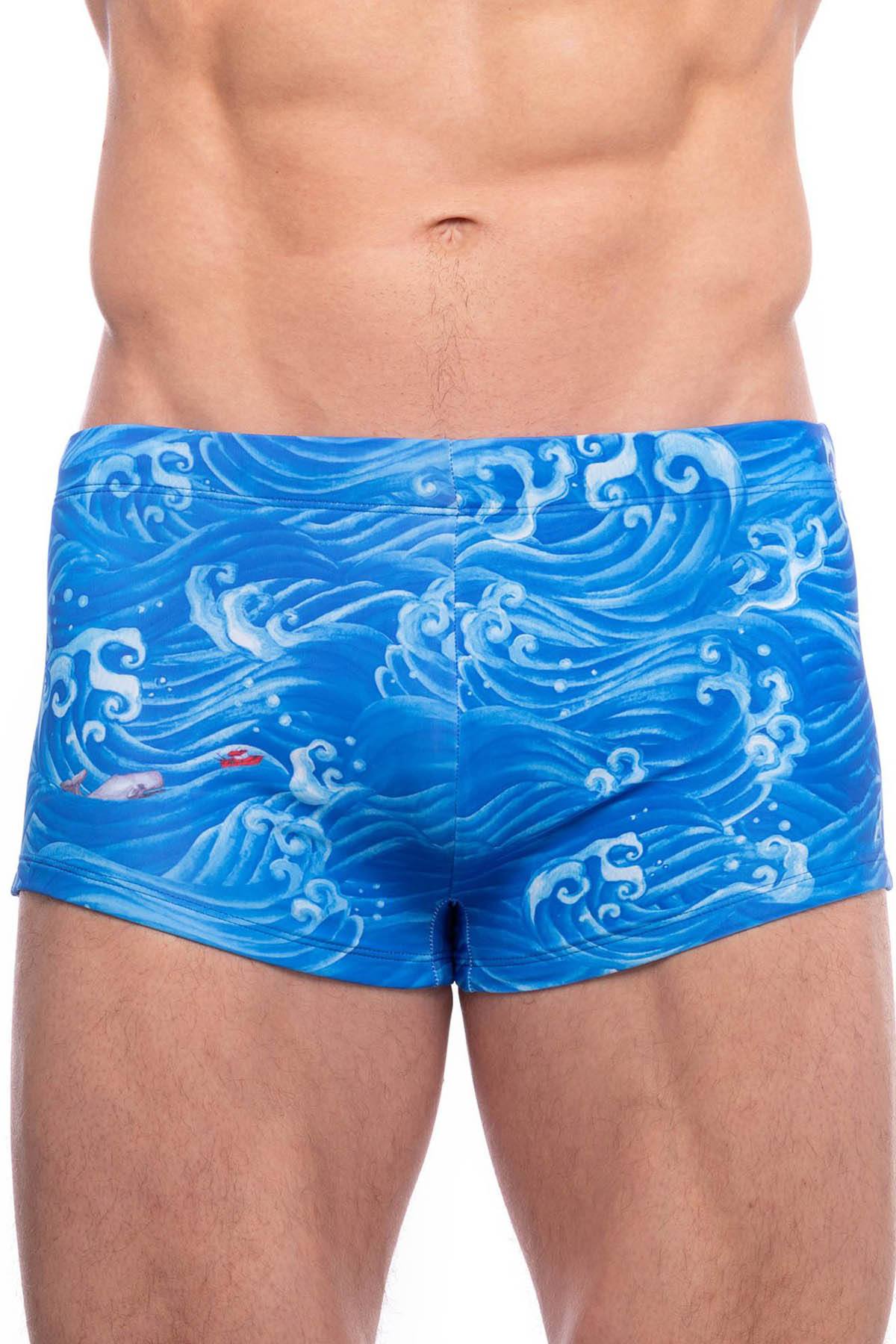 Skull and Bones Waves Swim Trunk