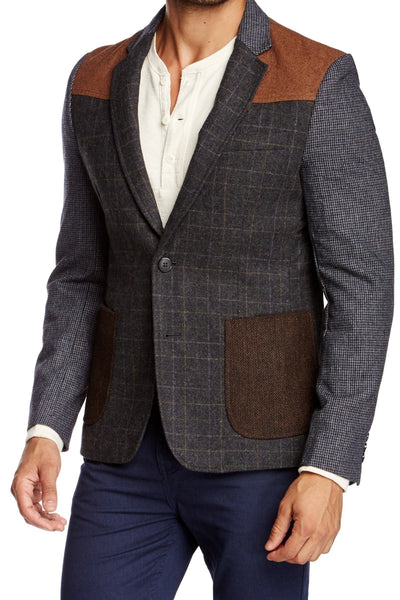 Smash Black Checkered/Houndstooth Retro Blazer