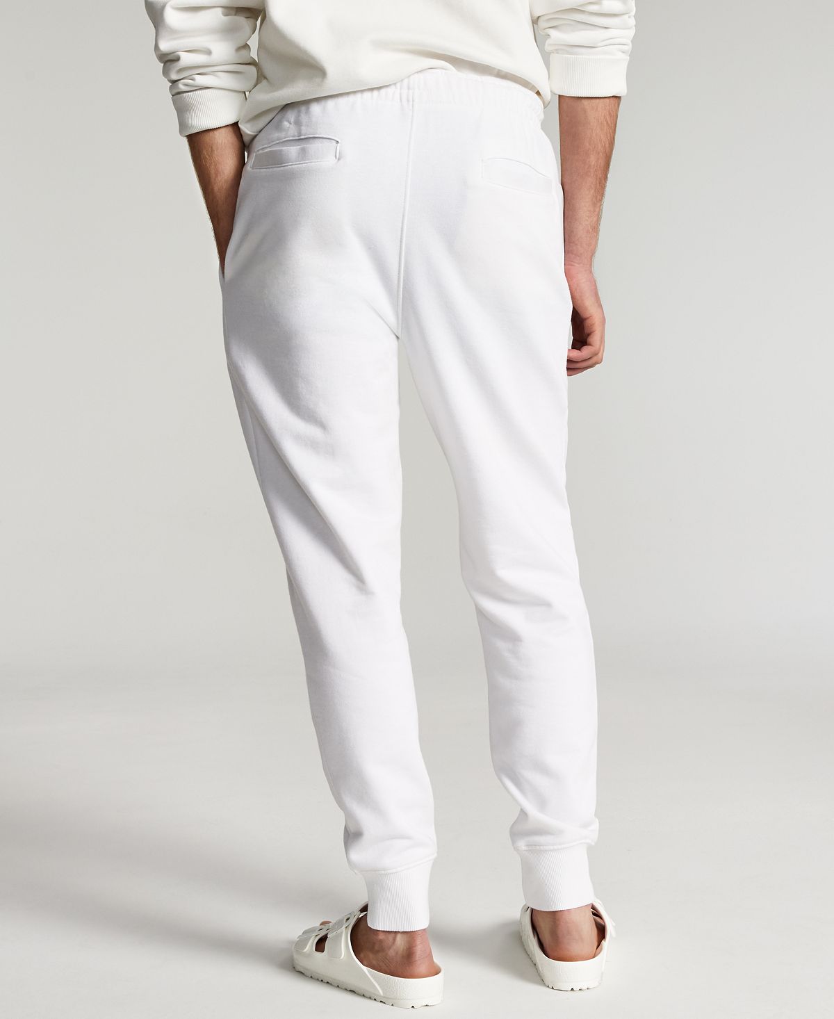 Sun + Stone Sun + Stone Garment-washed Fleece Joggers Bright White