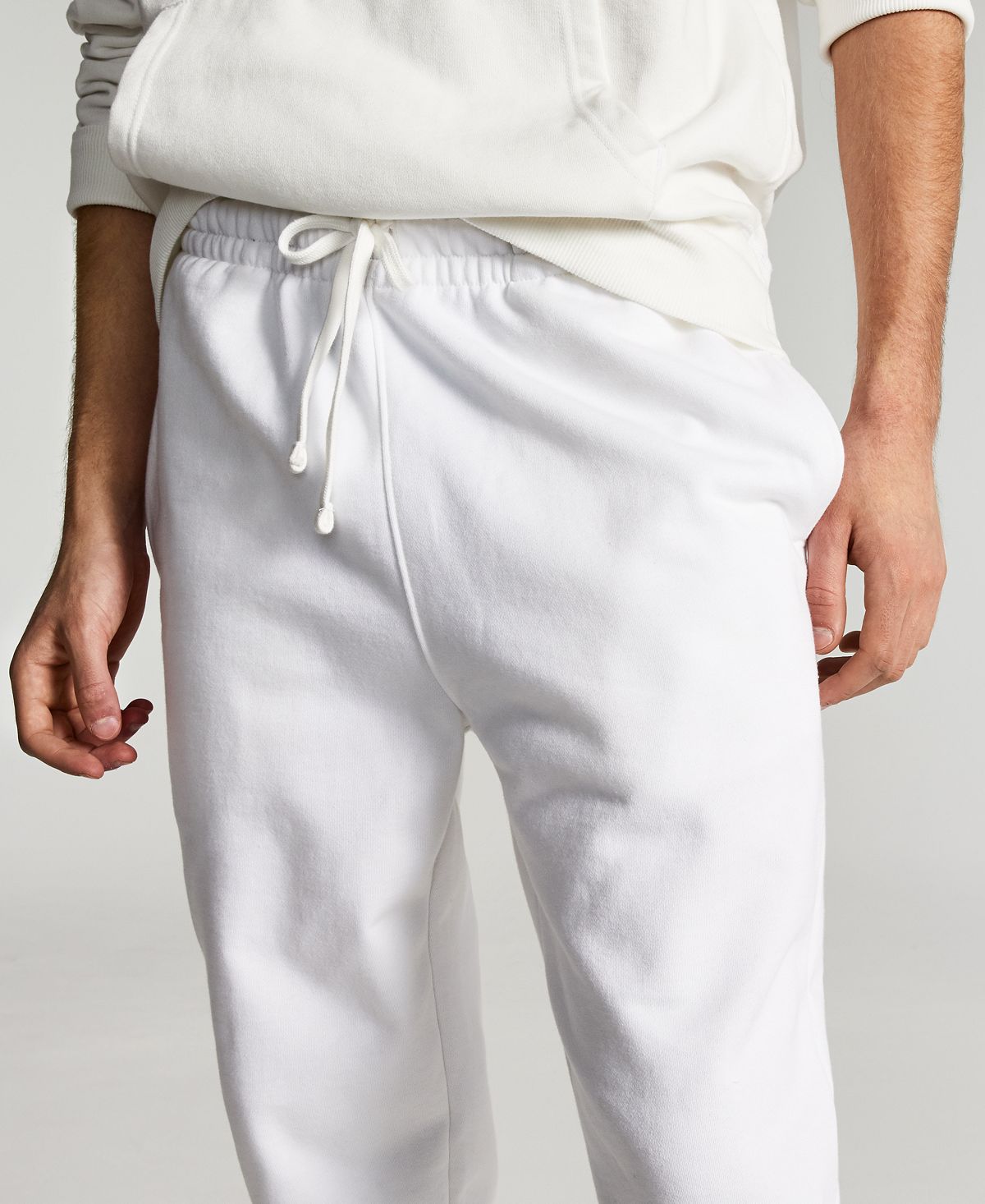 Sun + Stone Sun + Stone Garment-washed Fleece Joggers Bright White