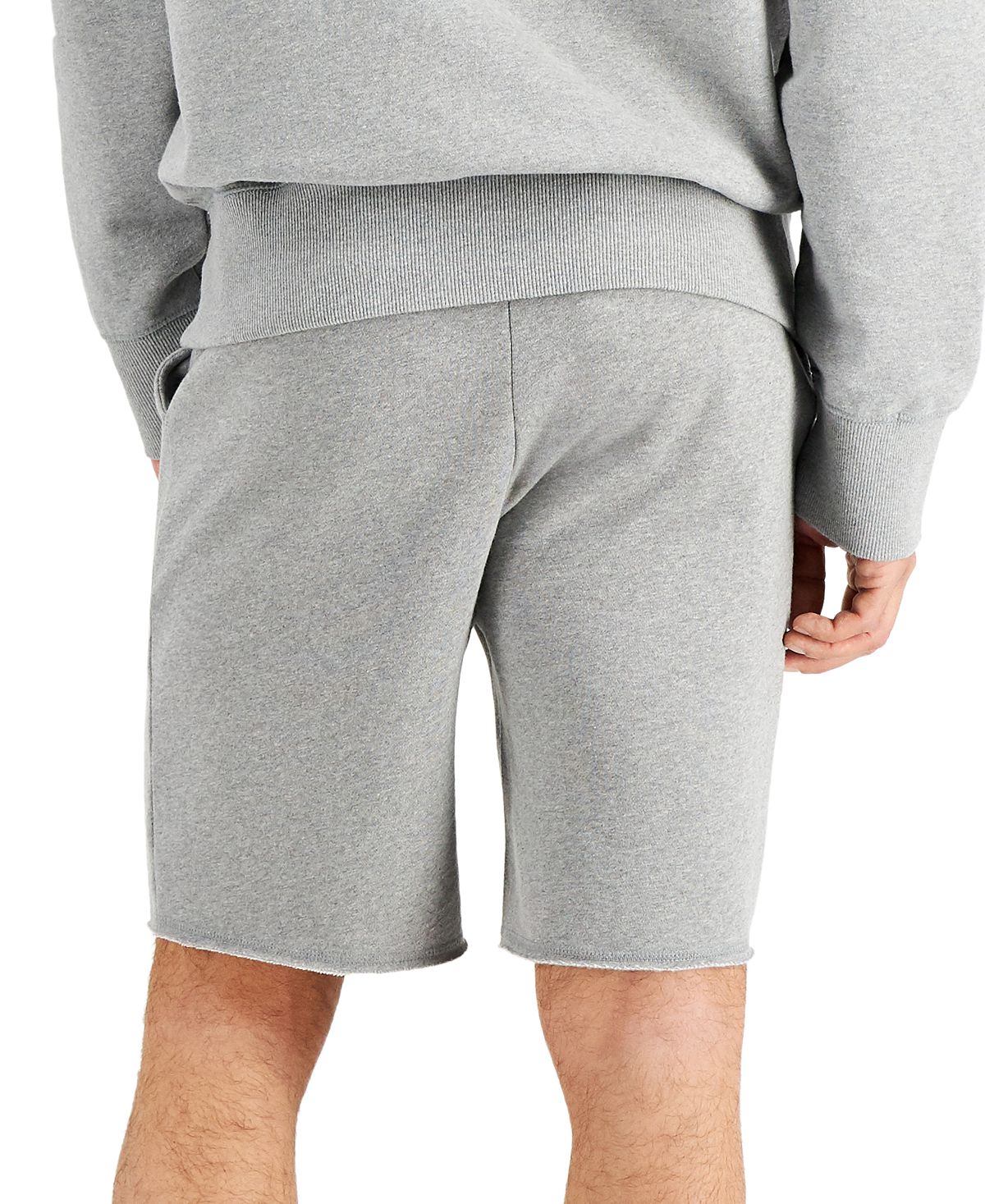 Sun + Stone Sun + Stone Regular-fit Garment-dyed 8" Fleece Shorts Pewter