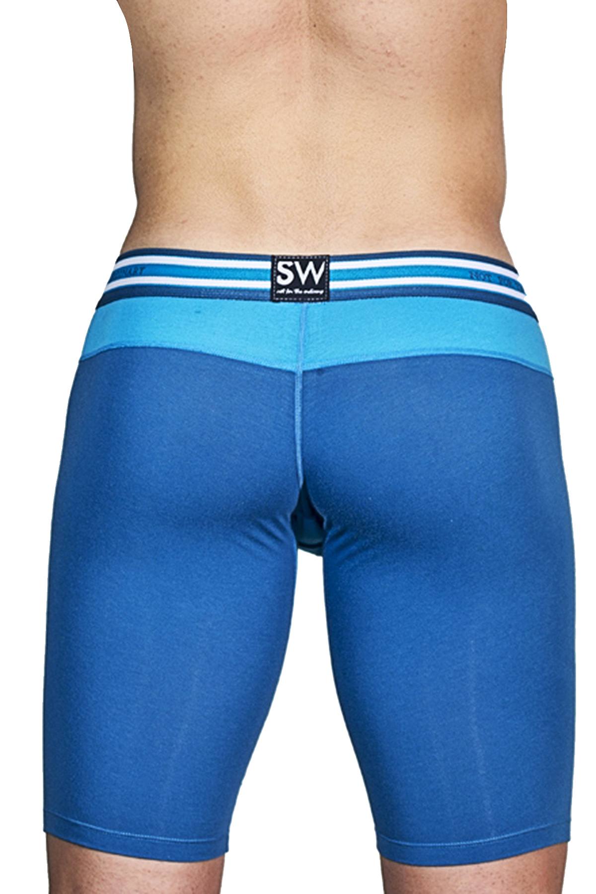 Supawear Blue Cops SUPASTAR Long Boxer Brief