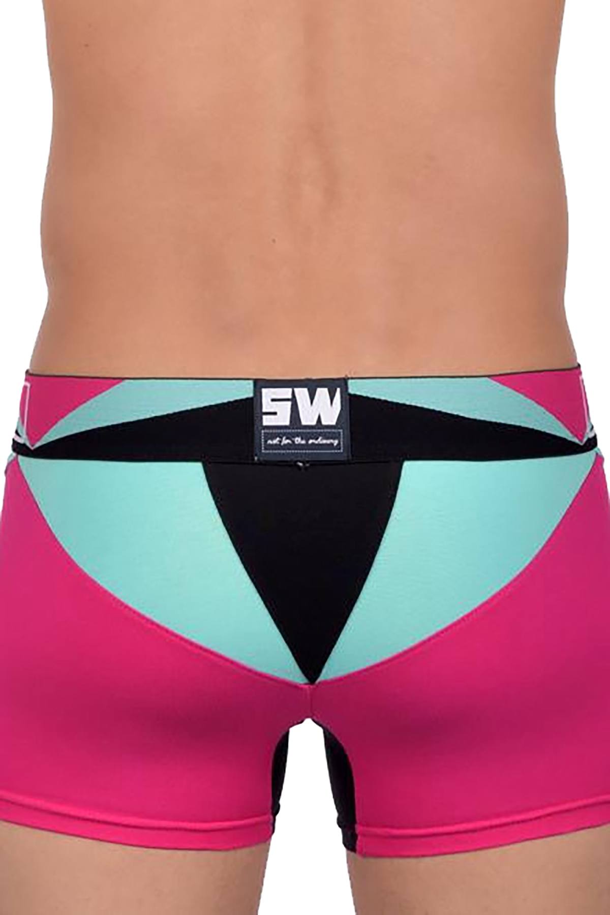 Supawear Magenta/Teal Vortex Trunk