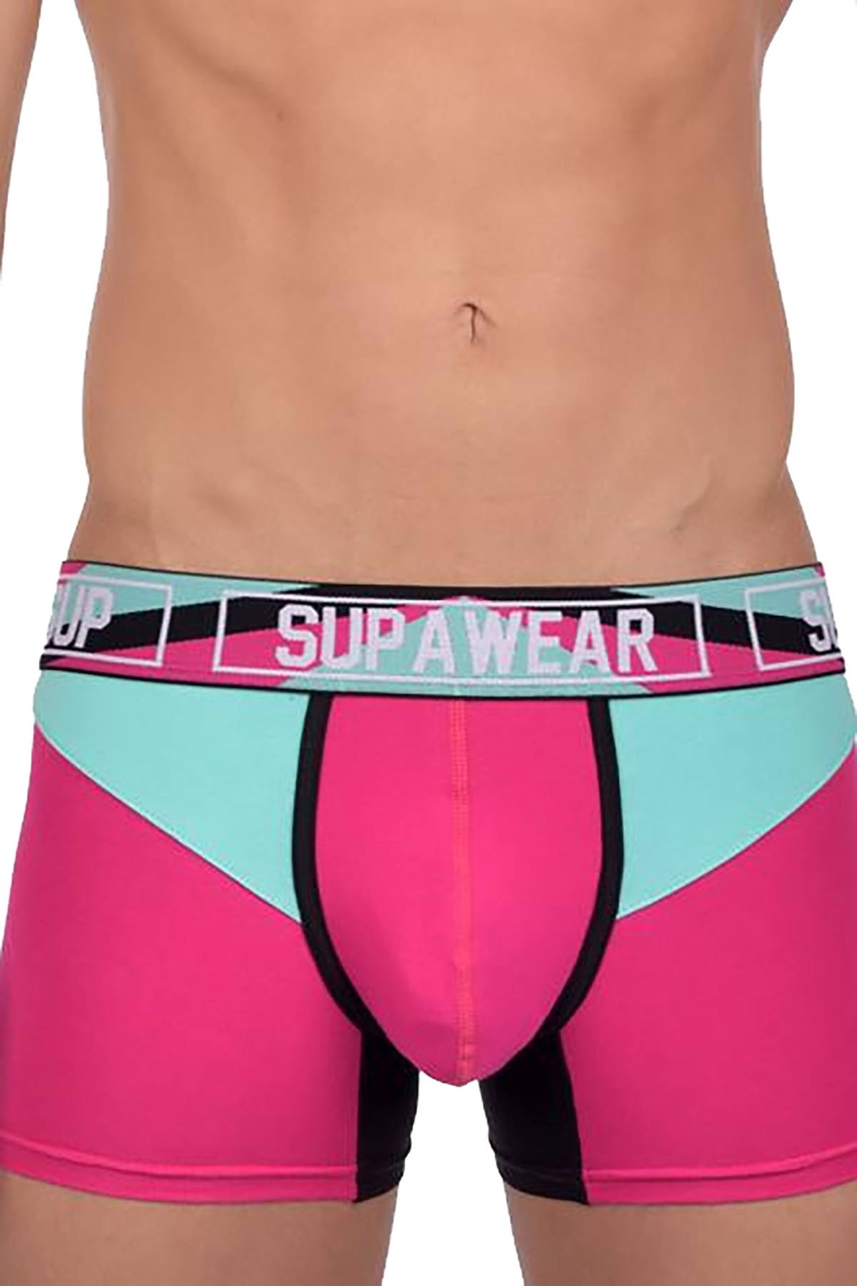 Supawear Magenta/Teal Vortex Trunk