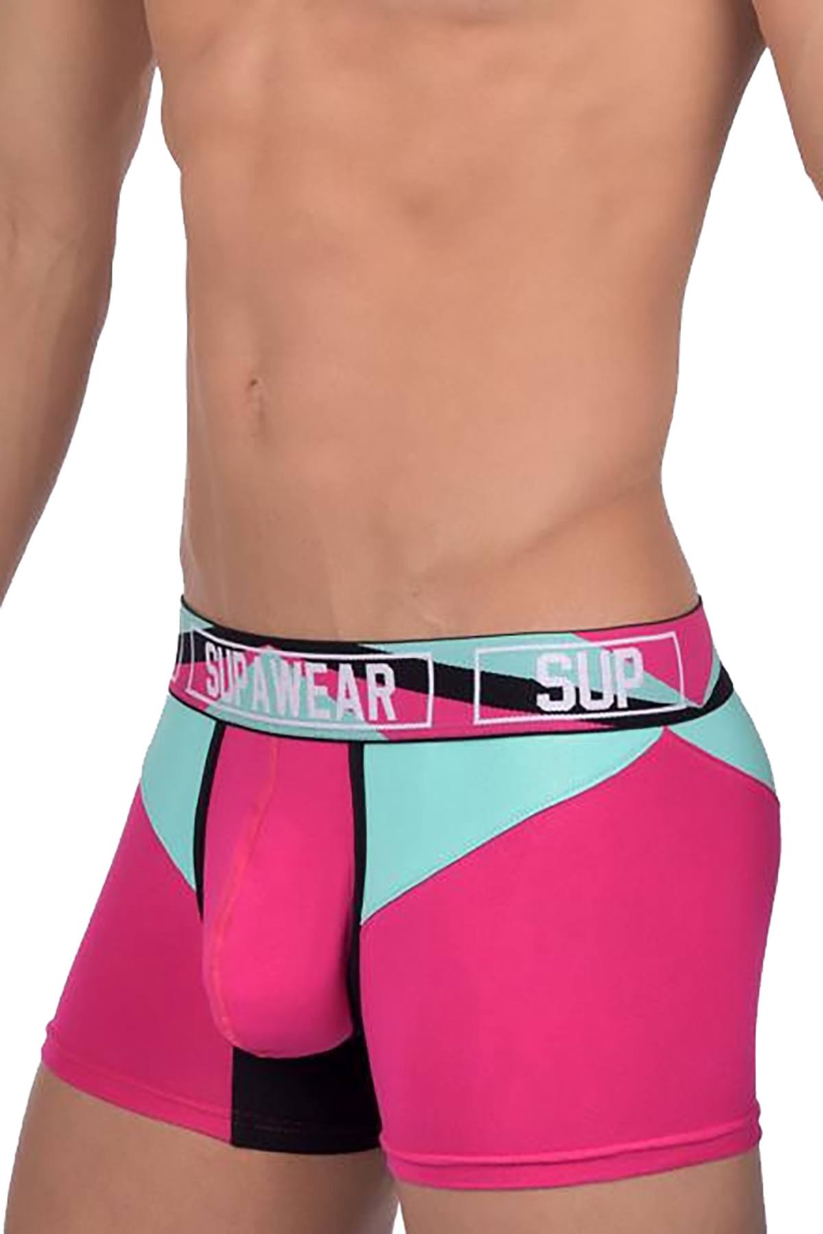 Supawear Magenta/Teal Vortex Trunk